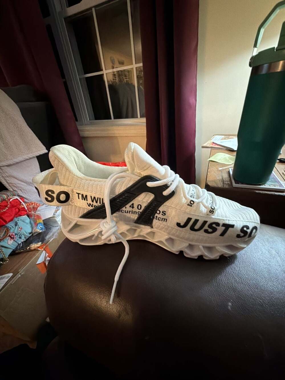 Just So White Athletic Sneakers Size 38